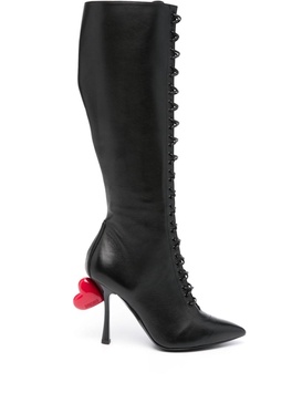 Sweet Heart 105mm leather boots 