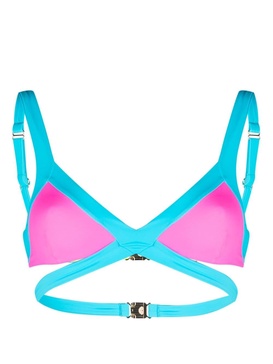 Multicoloured Mazzy Wrap Bikini Top