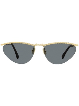 twist-detaling cat-eye sunglasses