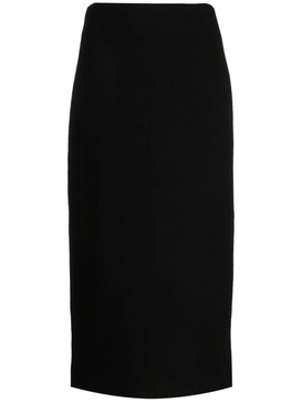 Yasmeen wool midi pencil skirt