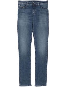 high-waist skinny-fit jeans