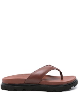 Capitola leather flip flops