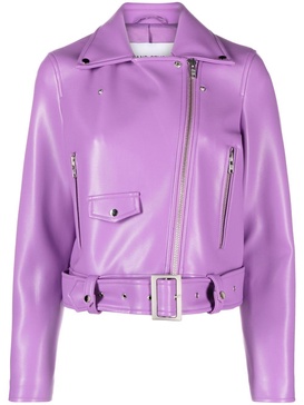 Esmeralda faux-leather biker jacket