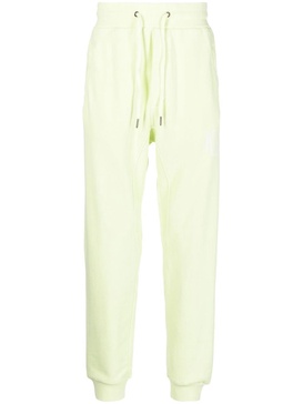 drawstring-waist cotton track trousers 