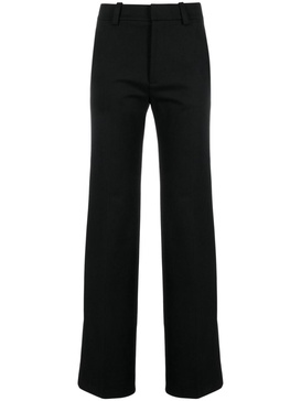 high-waist cotton trousers