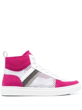 lace-up high-top sneakers