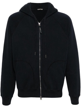 cotton zip-up hoodie