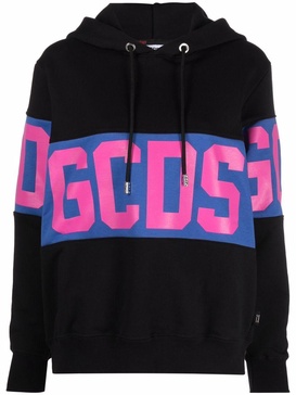 logo-print cotton hoodie 