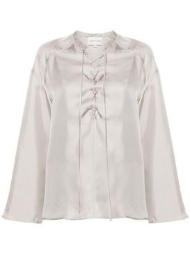 Zamia faille silk blouse