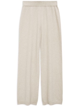 stretch-fit wide-leg trousers