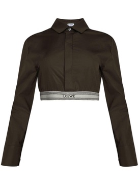 long-sleeve cropped shirt 