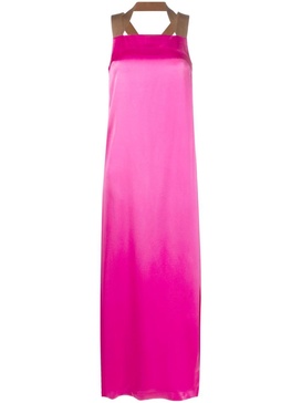 satin long dress