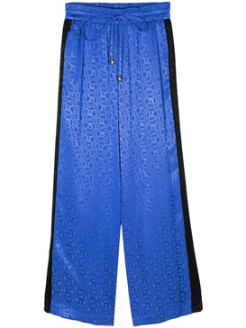 jacquard logo straight-leg trousers