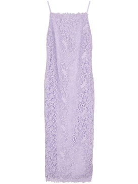 floral-lace square-neck dress 