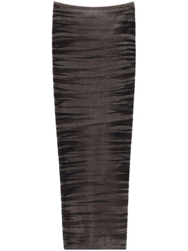 animal-print maxi skirt 