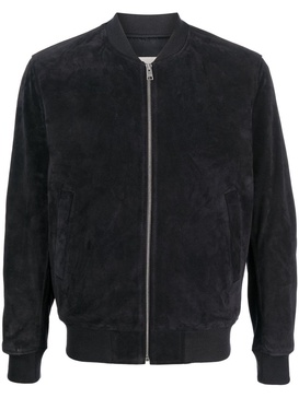 zip-fastening bomber jacket