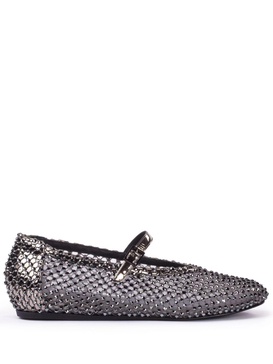 Gilda crystal-embellished ballerina shoes