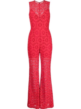 Wide-leg  guipure lace jumpsuit