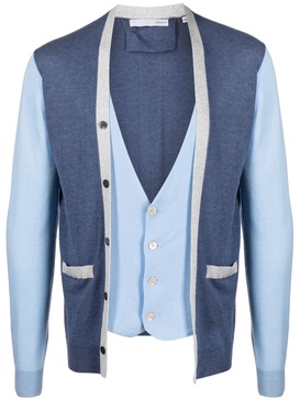 The Harold colour-block cardigan