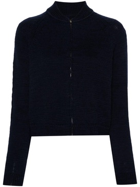 fine-knit wool cardigan 