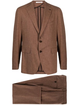 tapered-leg single-breasted suit