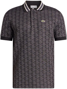 monogram-jacquard polo shirt