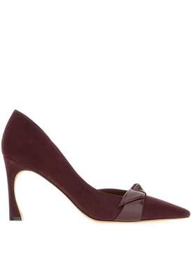 90mm suede pumps