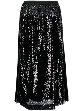 sequinned maxi skirt