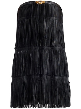 fringed tiered minidress