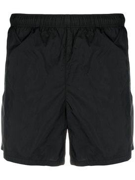 straight-leg elasticated shorts