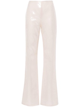 sequin-embellished palazzo trousers