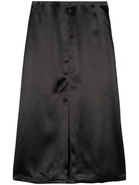 satin midi skirt