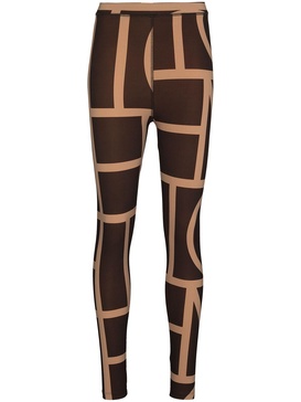 high-waisted monogram leggings