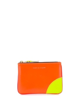 colour-block leather wallet