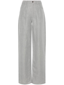 Peran mélange straight trousers