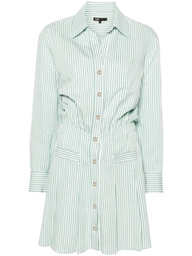 striped poplin shirt dress