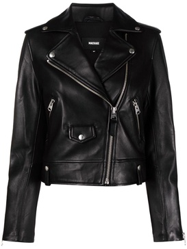 Baya off-centre leather jacket