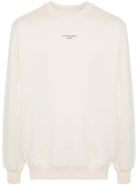 slogan-print cotton sweatshirt