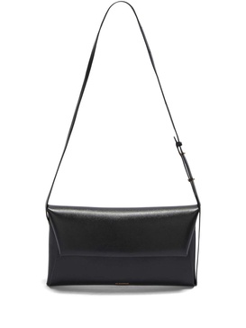 small Folded leather shoulder bag 