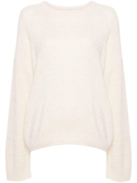 crew-neck drop-shoulder jumper