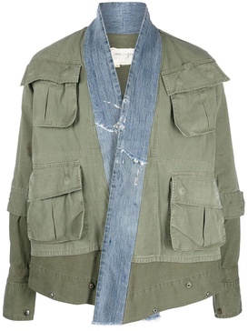 hybrid cotton military jacket