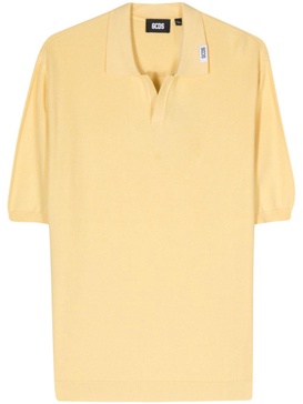 fine-knit cotton polo shirt