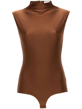 mock-neck bodysuit