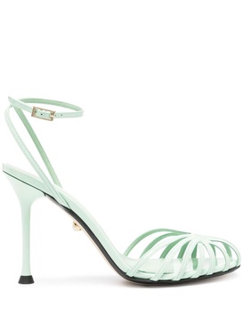 Ally 95mm patent-leather sandals