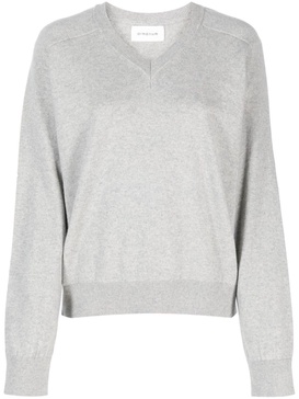 V-neck recycled cashmere jumper