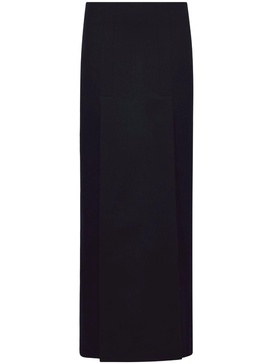 felted slit maxi skirt