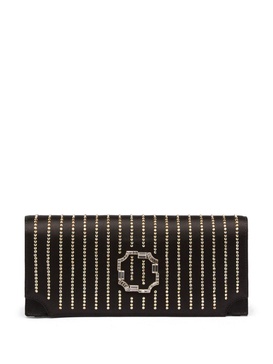 Vivien crystal embellishment clutch bag 