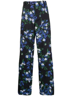 all-over floral-print trousers