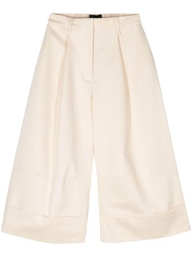 wide-leg cropped trousers 