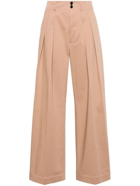 high-waist palazzo trousers